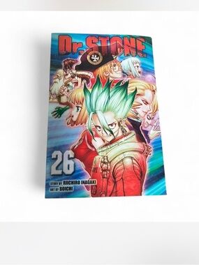 Manga Dr. STONE Volume 26 - Green, Red, Blue Cover